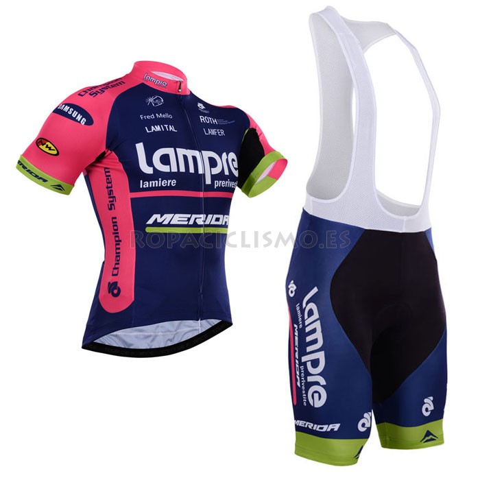 2015 Maillot lampre mangas cortas tirantes